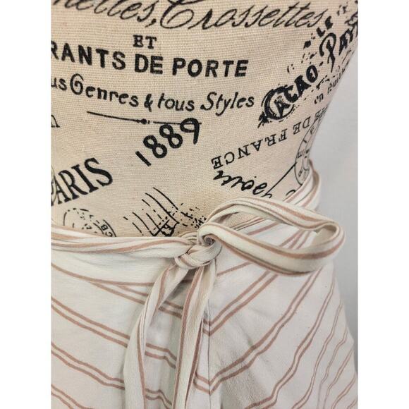 Privacy Please Mini Wrap Skirts Womens Size Large Satin Striped Lined Slinky - Picture 4 of 6